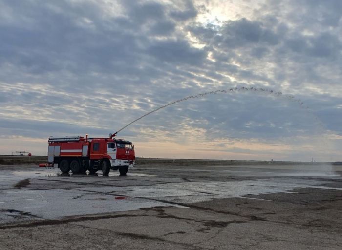 Поставка аэродромного пожарного автомобиля в Международный аэропорт Уральска 